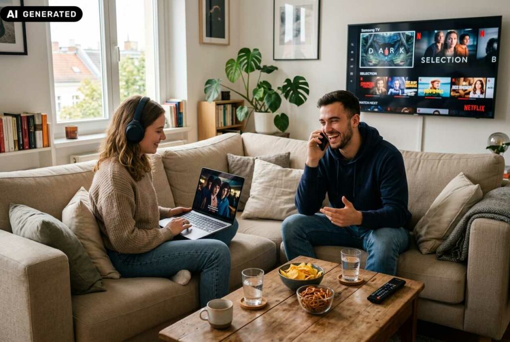 Internet Komplettpakete junges Paar